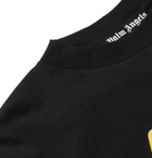 Palm Angels - Oversized Embellished Logo-Print Cotton-Jersey T-Shirt - Black