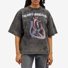 Alexander Wang Women's Oversize Heart Breaker Print T-Shirt in Grey