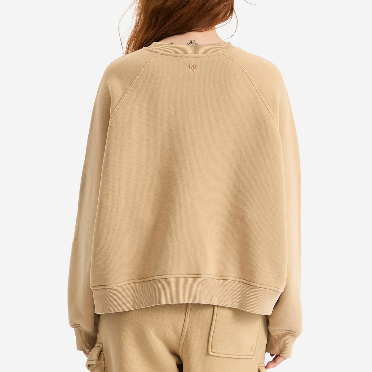 Represent Women's Initial V Notch Sweatshirt in Iced Coffee