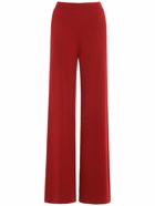 LORO PIANA - Maras Rib Knit Wide Pants