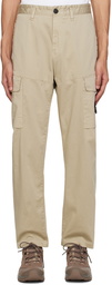 Stone Island Beige Patch Cargo Pants