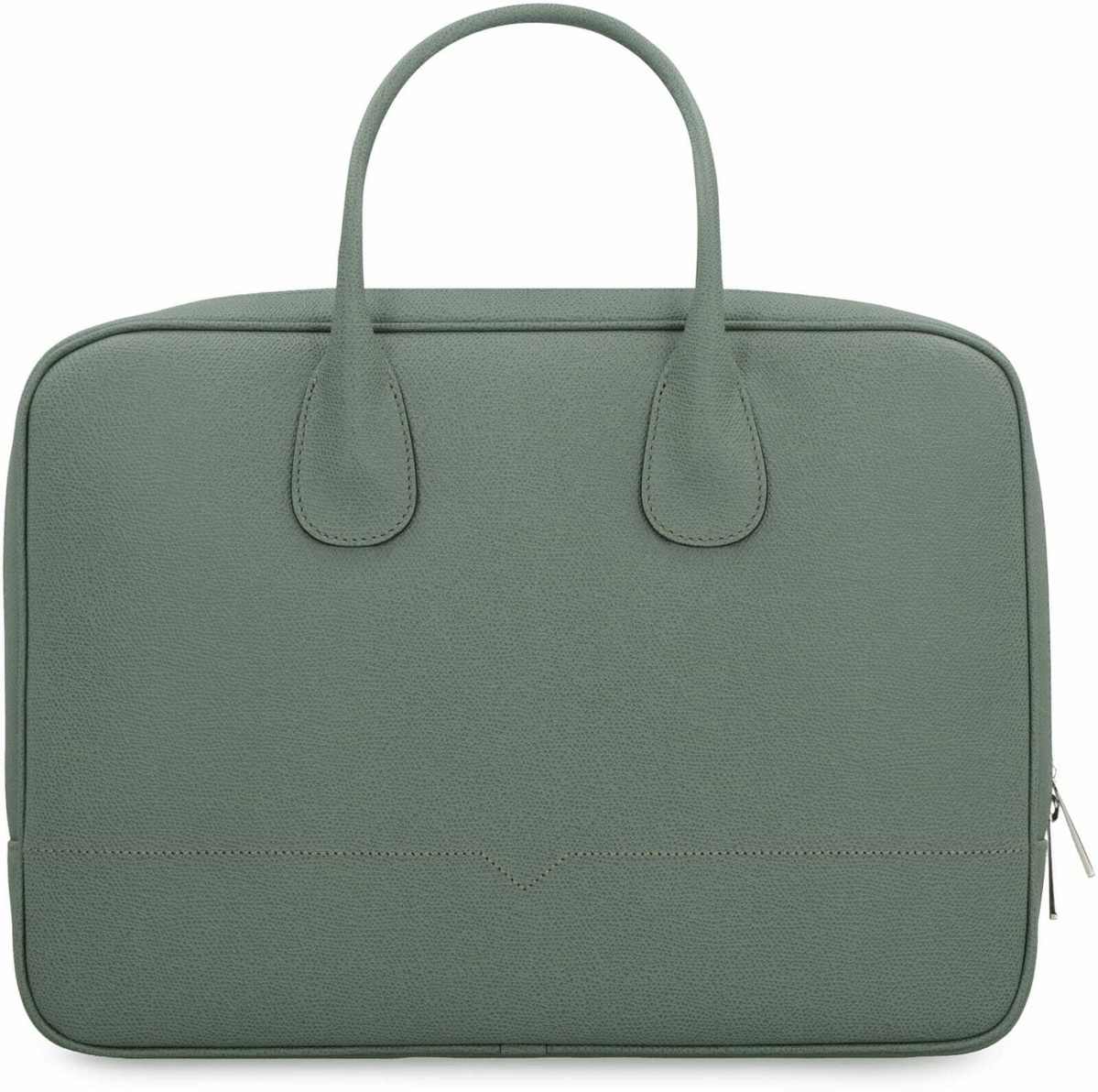 Valextra My Logo Leather Briefcase