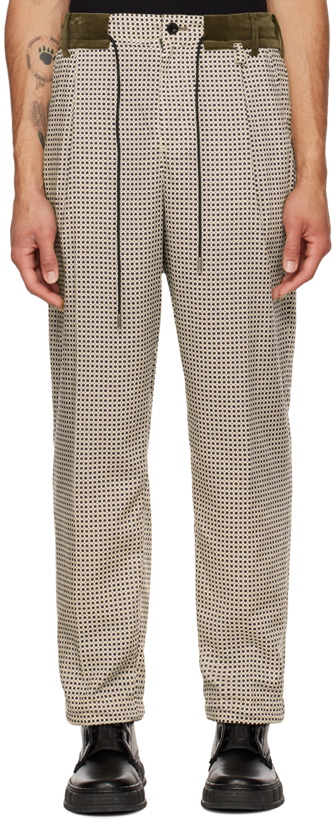 Photo: sacai Off-White Patterned Trousers