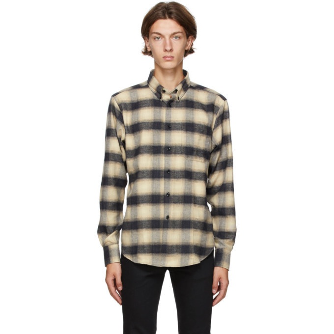 Photo: Naked and Famous Denim Black and Beige Easy Shirt