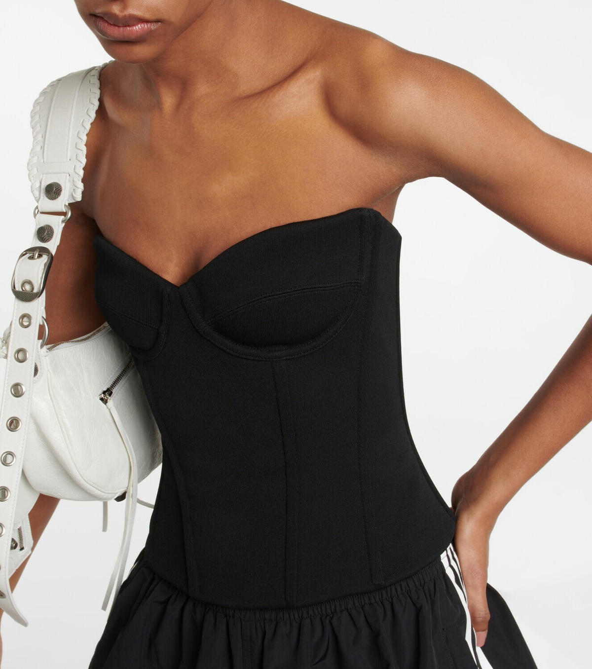 Balenciaga - Strapless corset cropped top Balenciaga