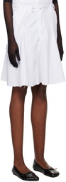 HODAKOVA White Cargo Midi Skirt