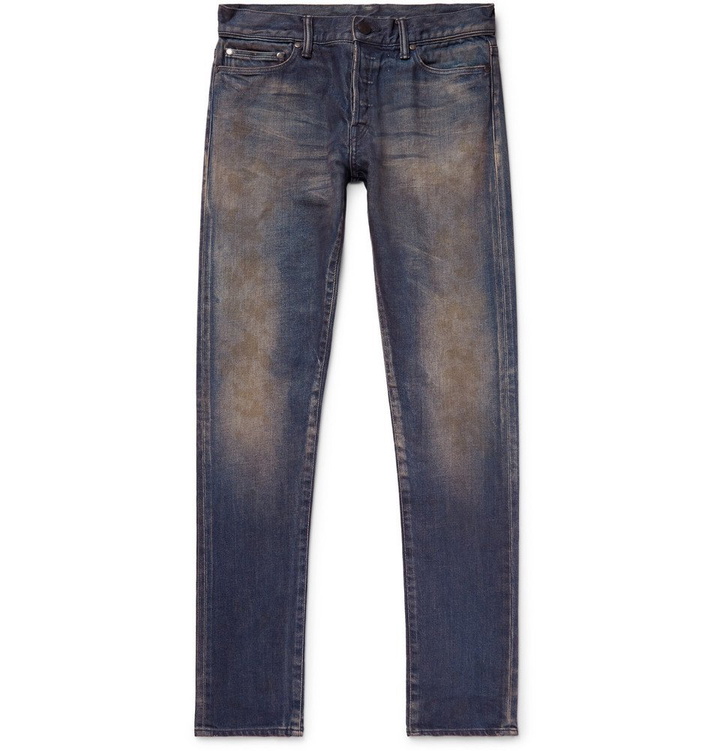 Photo: John Elliott - The Cast 2 Skinny-Fit Distressed Stretch-Denim Jeans - Men - Dark denim