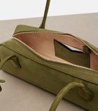 Alaïa Le Teckel Medium suede shoulder bag