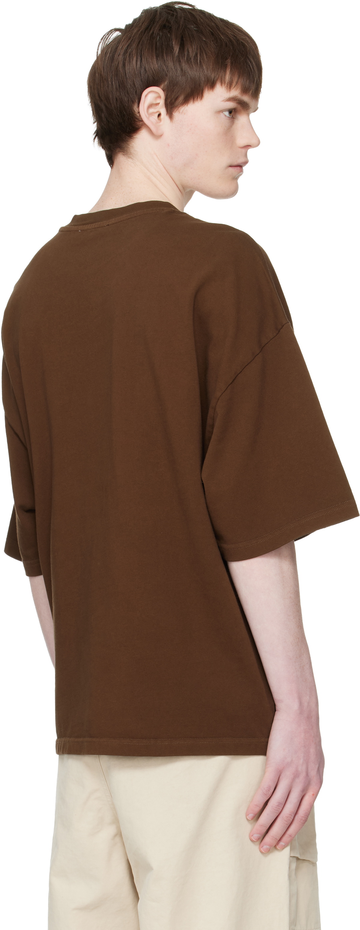 Entire Studios Brown Heavy Boxy T-shirt