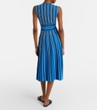 Max Mara Striped knitted midi dress