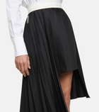 Peter Do - Pleated asymmetric wool midi skirt