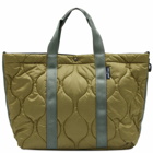 Comme Des Garçons Homme Men's Quilted Tote Bag in Khaki