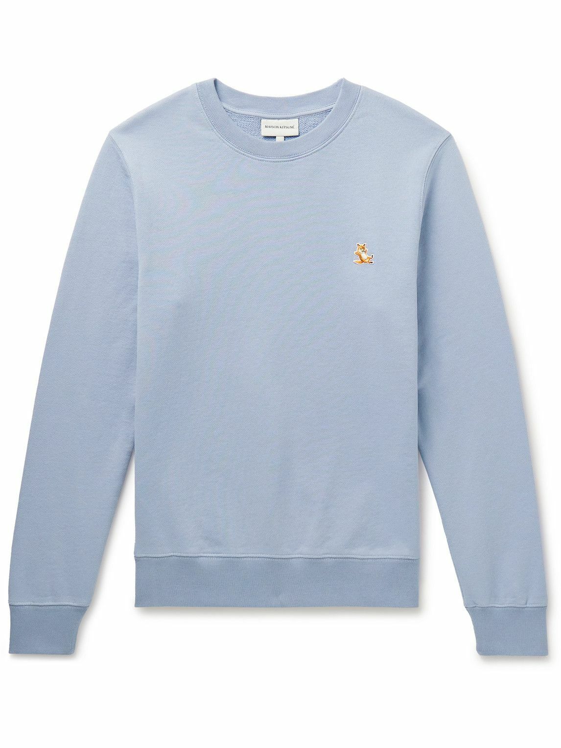 Maison Kitsuné - Chillax Fox Slim-Fit Logo-Appliquéd Cotton-Jersey