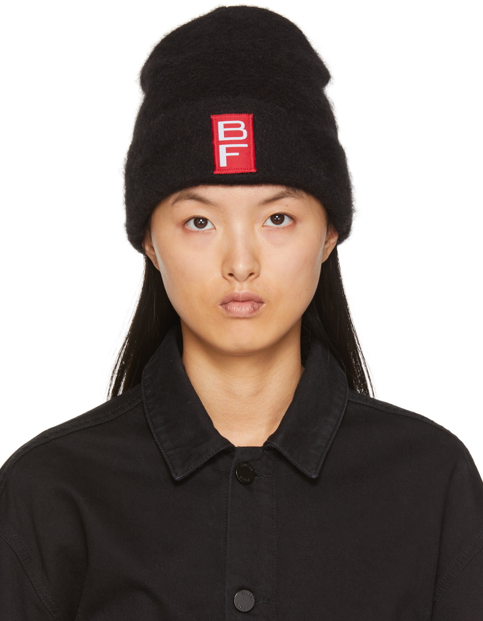 BY FAR Black Solid Beanie By Far