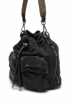 Diesel Multi-Pkts-Multipocket bucket bag in washed denim - Crossbody Bags - Unisex - Black