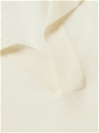 Auralee - Wool and Silk-Blend Polo Shirt - Neutrals