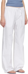 Matteau White Drawcord Trousers