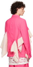 Comme des Garçons Homme Plus Pink Gabardine Medium Blazer