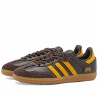 Adidas Samba OG Sneakers in Dark Brown/Preloved Yellow/Gum