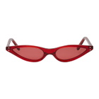 George Keburia Red Micro Cat-Eye Sunglasses