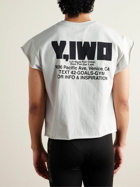 Y,IWO - Strong Logo-Print Cotton-Jersey T-Shirt - Gray