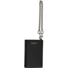 Saint Laurent Black Logo Chain Wallet