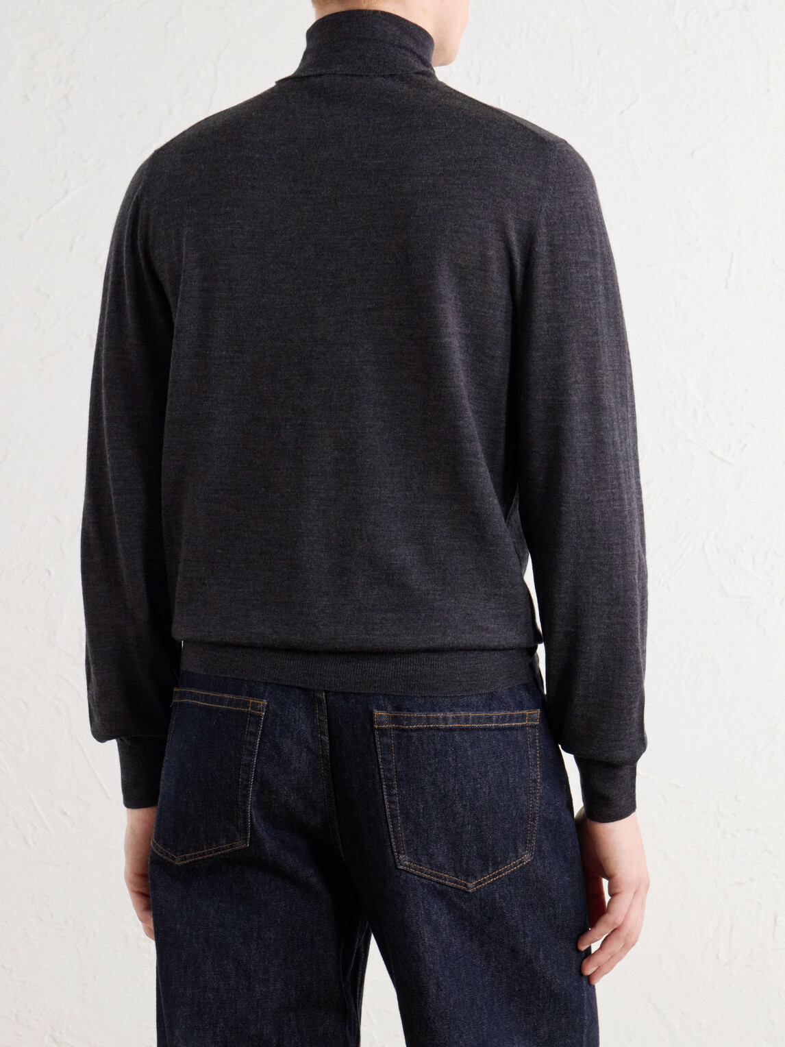 Canali - Wool Rollneck Sweater - Gray