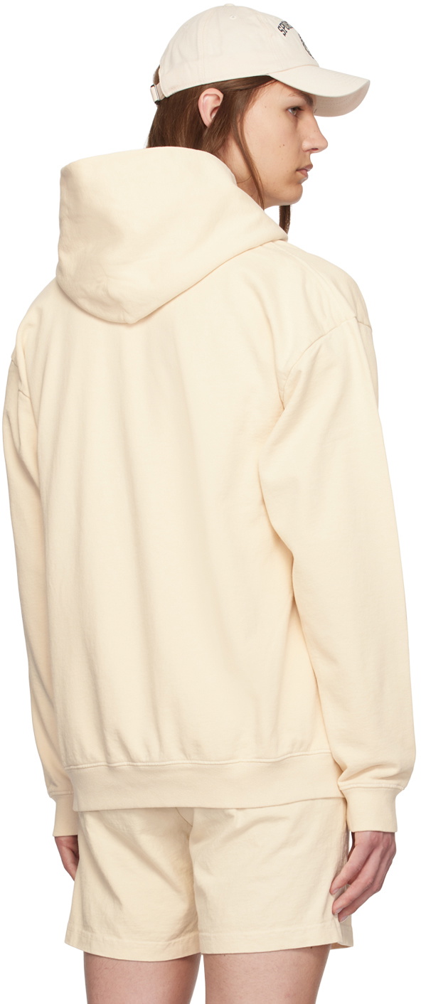 Sporty & Rich Off-White Varsity Crest Hoodie