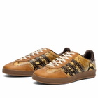 Adidas x Wales Bonner Gazelle Snake Sneaker in Dust Rust/Wonder White/Collegiate Burgundy