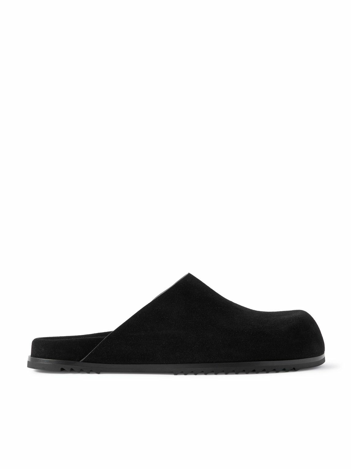 Rick Owens - Granola Suede Mules - Black