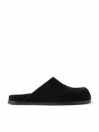 Rick Owens - Granola Suede Mules - Black