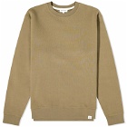 Norse Projects Men's Vagn Classic Crew Sweat in Sediment Green