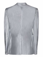 Sapio Lurex Fabric Jacket In Silver
