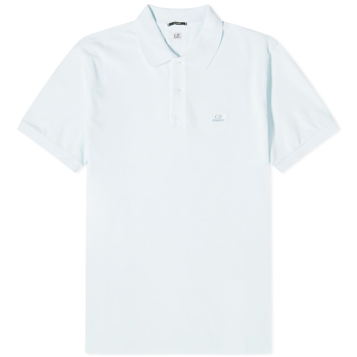 Photo: C.P. Company Men's 24/1 Piquet Resist Dyed Polo Shirt in Starlight Blue