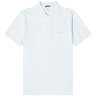 C.P. Company Men's 24/1 Piquet Resist Dyed Polo Shirt in Starlight Blue