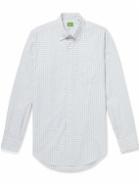 Sid Mashburn - Button-Down Collar Checked Cotton-Poplin Shirt - Blue