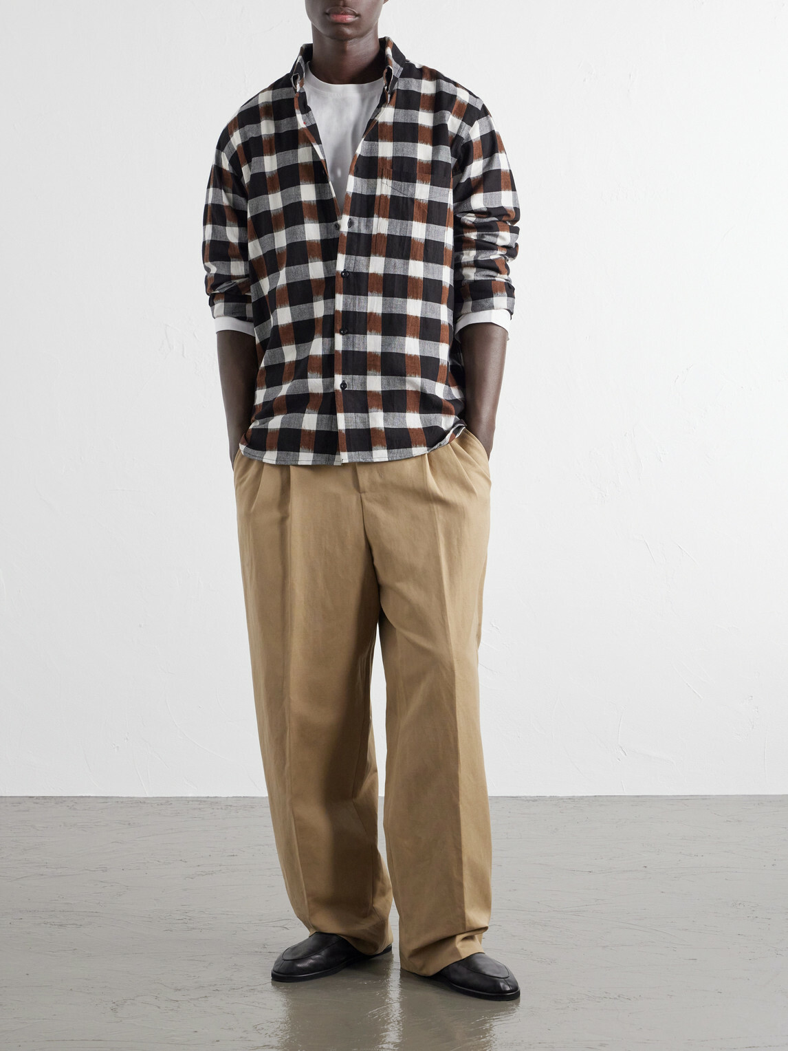 Kardo - Ronald Checked Cotton Shirt - Brown