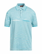 Missoni Mens Polo shirt Turquoise