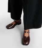 Maison Margiela Tabi leather Mary Jane flats