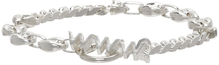 Photo: WWW.WILLSHOTT Silver Split Chain Bracelet