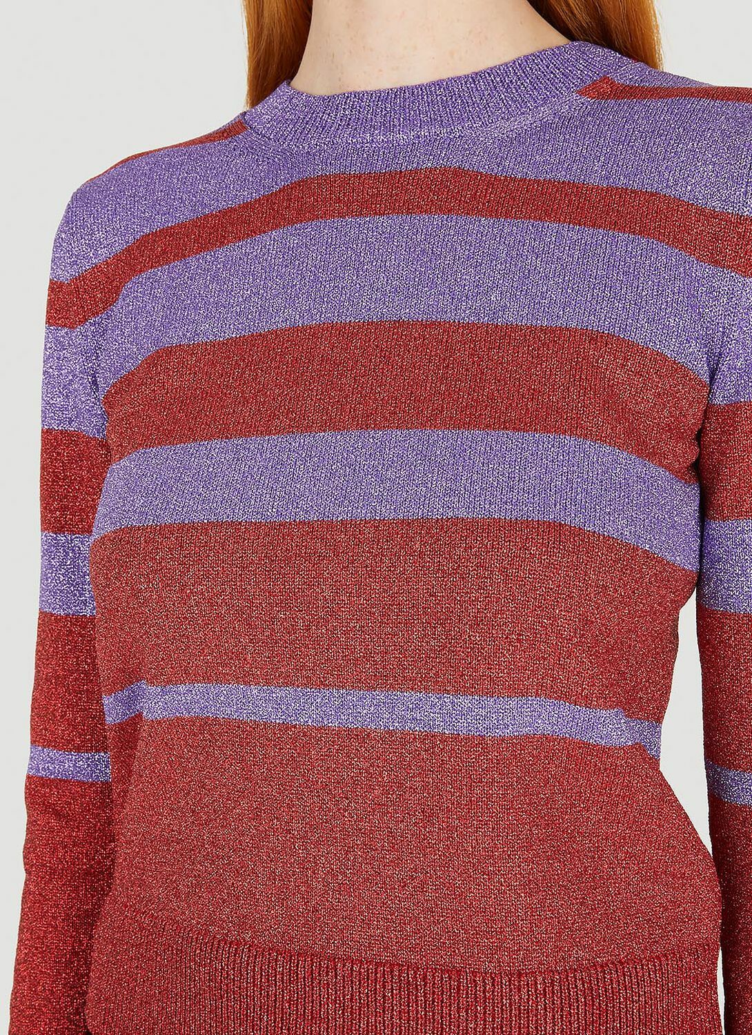 Rabanne Metallic Striped Sweater