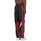 Ahluwalia Black and Red Femi Track Pants