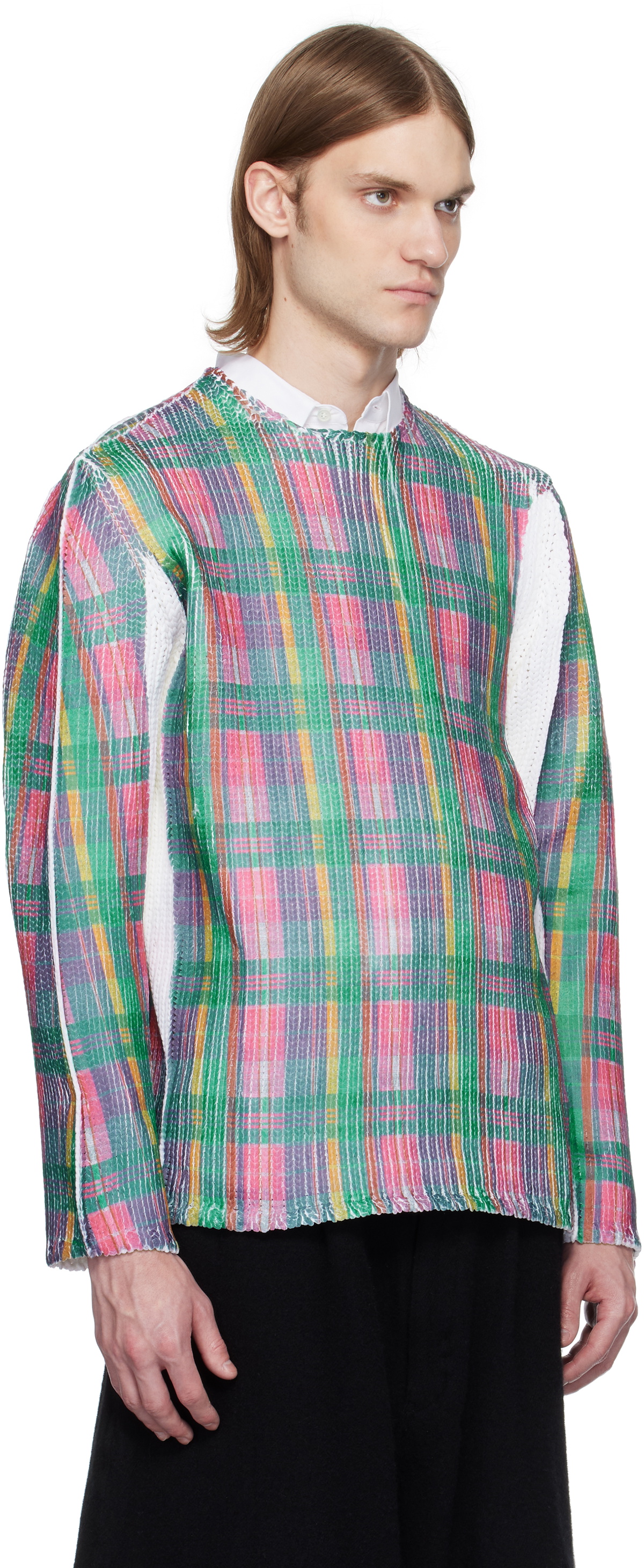 Comme des Garçons Shirt Multicolor Crewneck Sweater