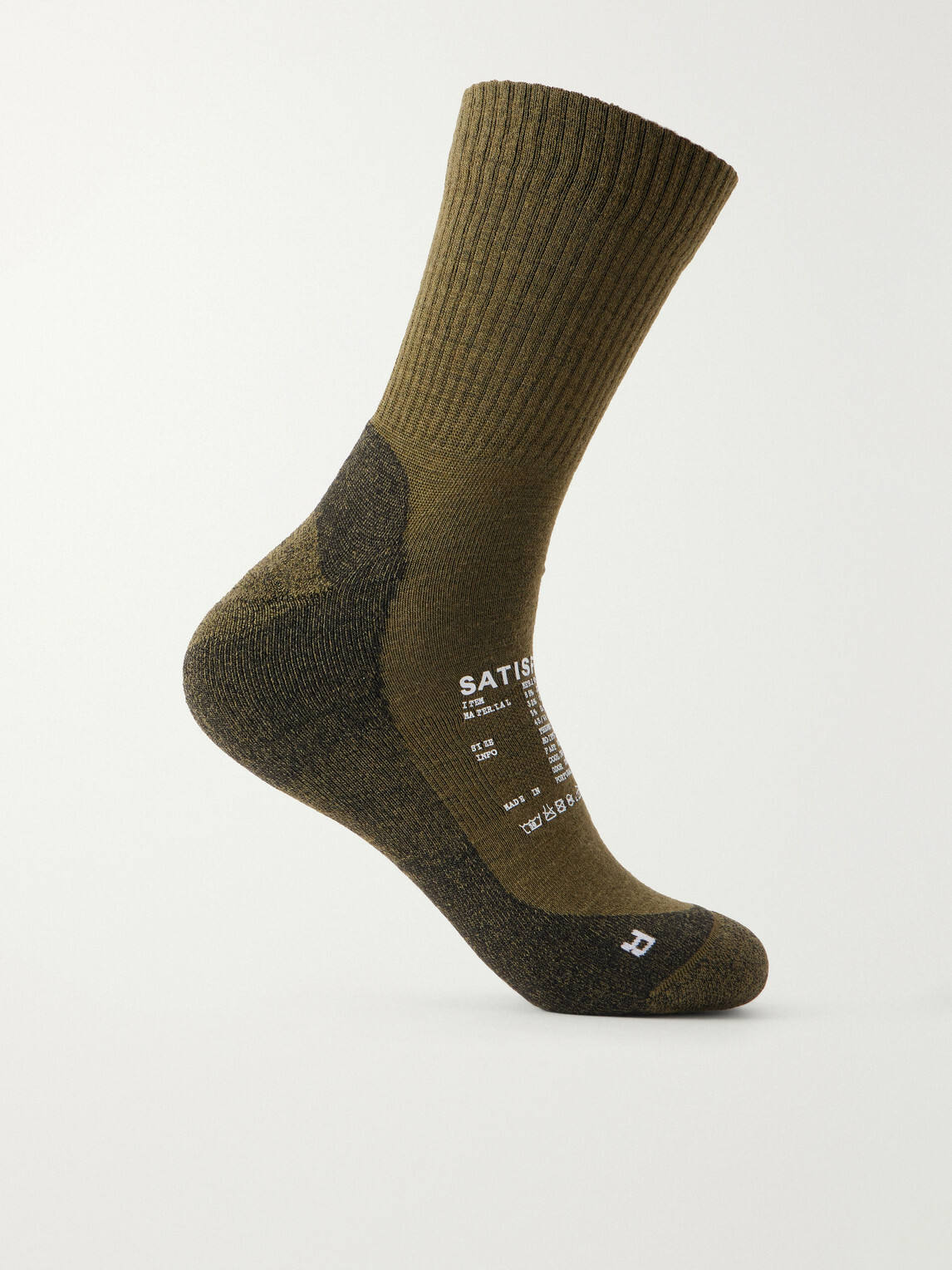 Satisfy - Stretch Merino Wool-Blend Socks - Green