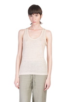 120% Lino Tank Top In Beige Linen