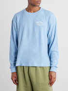 Cherry Los Angeles - Logo-Printed Cotton-Jersey T-Shirt - Blue