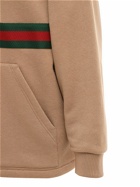 GUCCI - Logo Cotton Jersey Hoodie W/ Front Zip