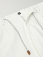 Eleventy - Straight-Leg Cotton-Blend Trousers - White