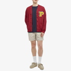 Polo Ralph Lauren Men's College Logo Sweat Cardigan in Red Carpet