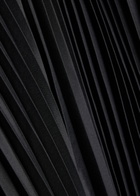 Joseph Chenes Pleated Satin Maxi Dress Black